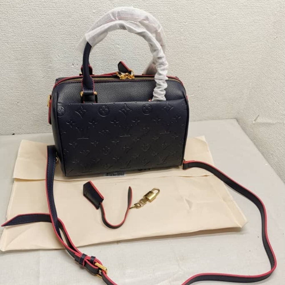 Louis Vuitton Speedy Bandoulière 25 In Monogram Empreinte Navy 25Cm M43501