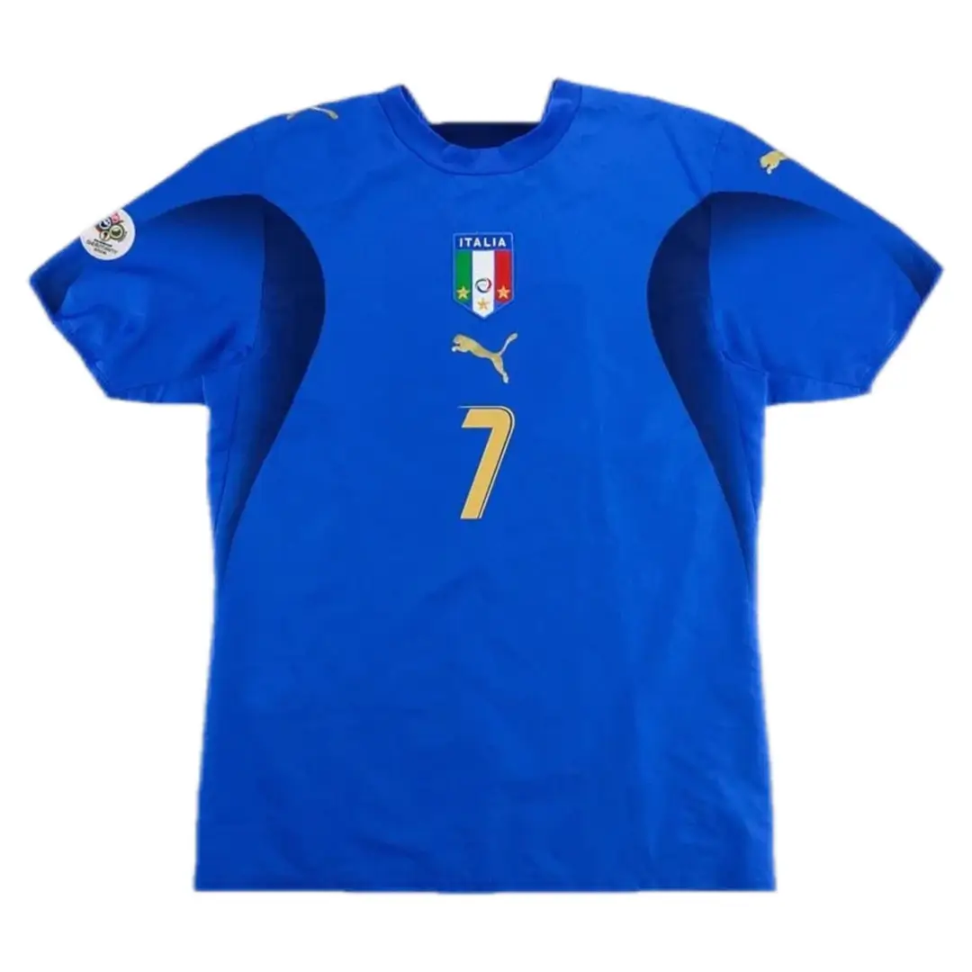 Del Piero #7 Italy 2006 Home Retro Football Jersey