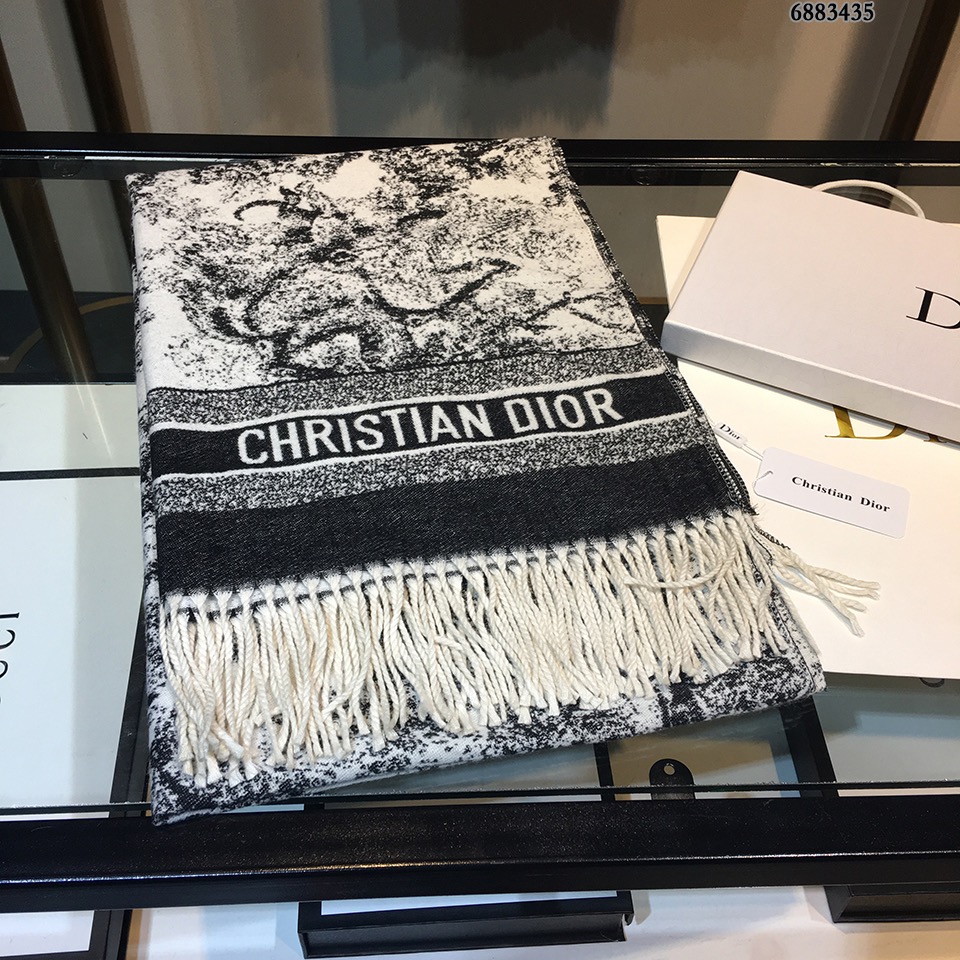 Dior Toile de Jouy Throw Blanket