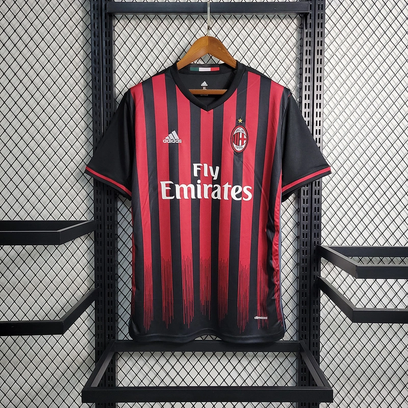 Retro 2016-17 AC Milan Home Honda Lapadula bacca Bonaventure Montolivo Football jersey retro