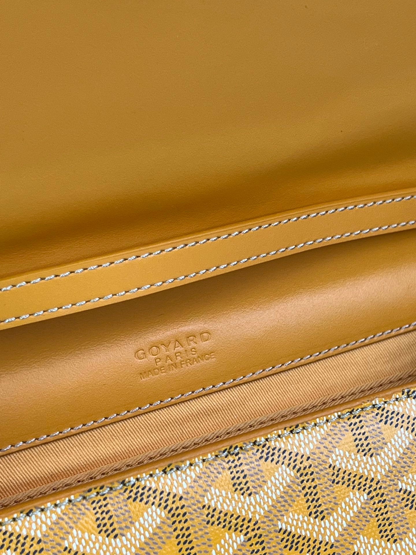 Goyard Monte-Carlo Pm Clutch 25cm Yellow Goyardine Canvas