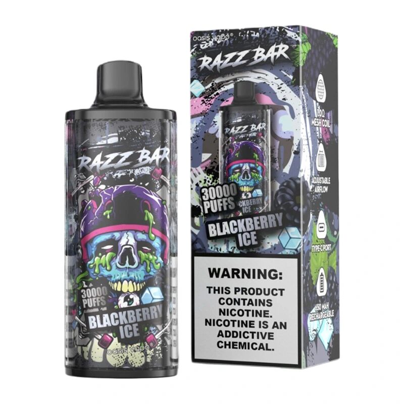 Razz Bar 30000 30K Puffs Disposable Vape | Long Lasting Rechargeable Vape with Adjustable Airflow