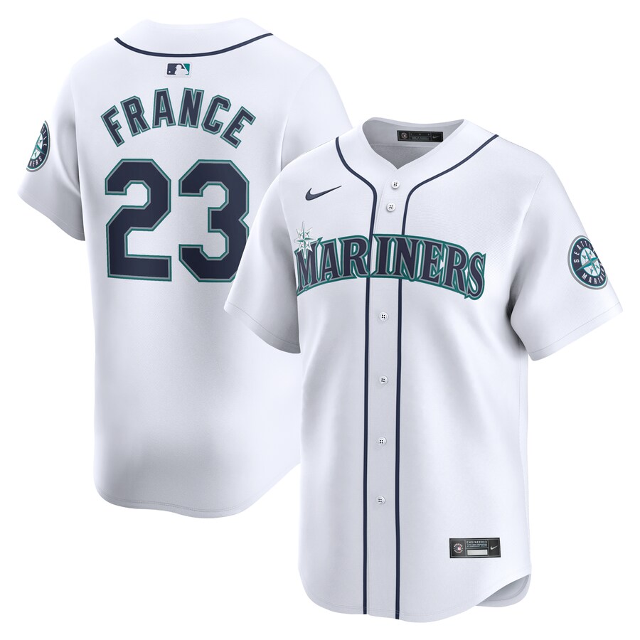 Ty France Seattle Mariners Home Limited Player Jersey White
