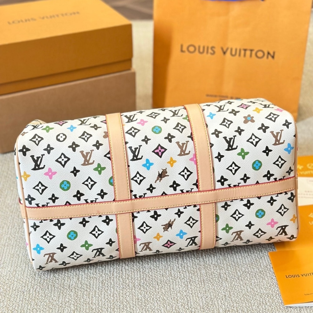Louis Vuitton Keepall Bandoulière Vanilla 40Cm M25233