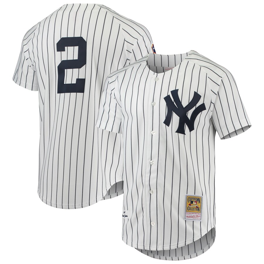 Derek Jeter New York Yankees Mitchell&Ness 1997 Cooperstown Collection Jersey White