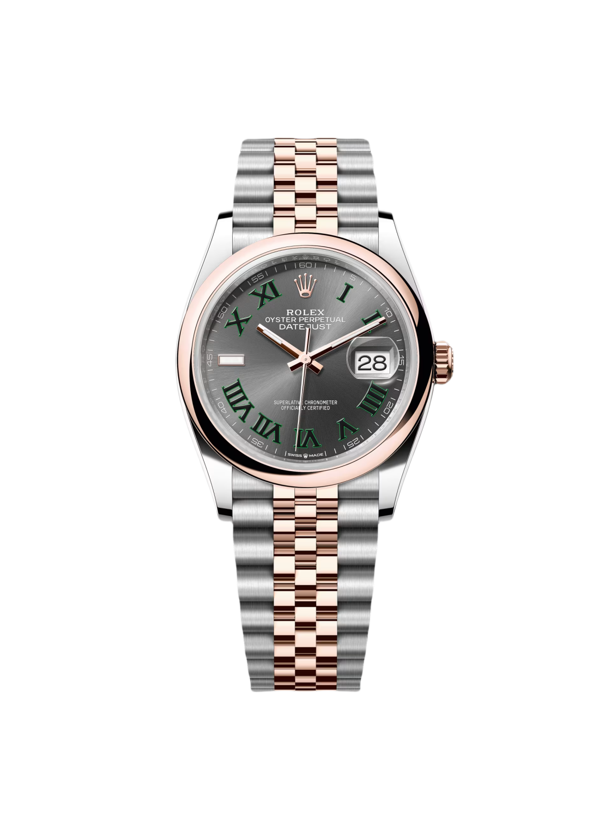 Rolex  Datejust 36mm 126201 Slate Dial Jubilee Bracelet Watch