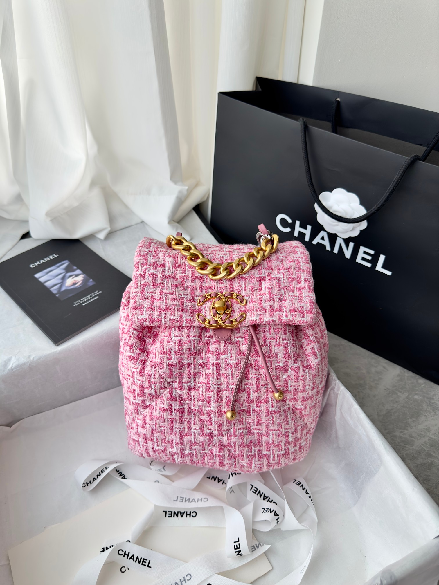 24C19bag Woolen backpack