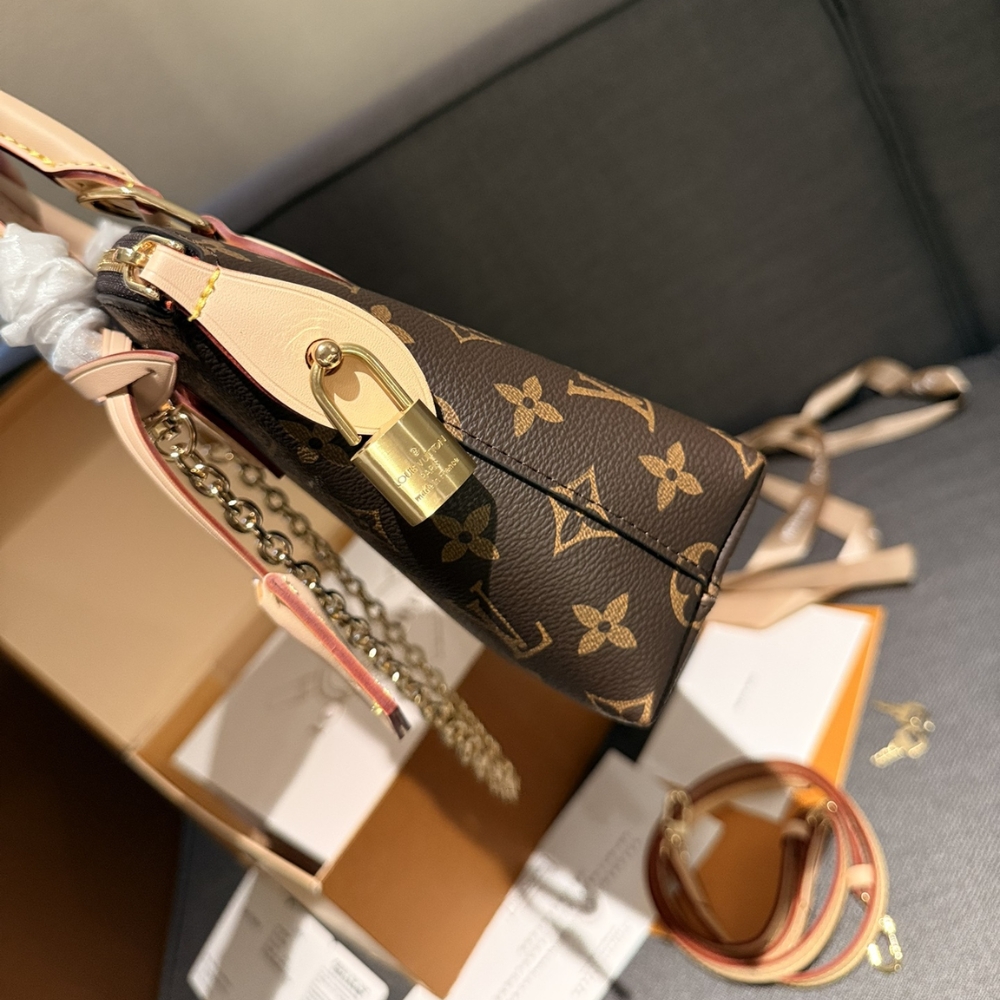 Louis Vuitton Lockit Bb Bag Monogram Brown 16Cm M12019