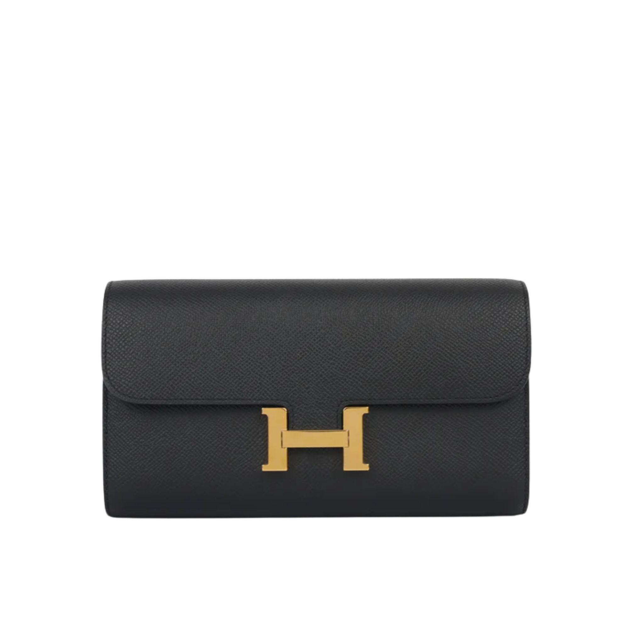 Hermes Constance Wallet Epsom Leather Gold Hardware In Black 20cm