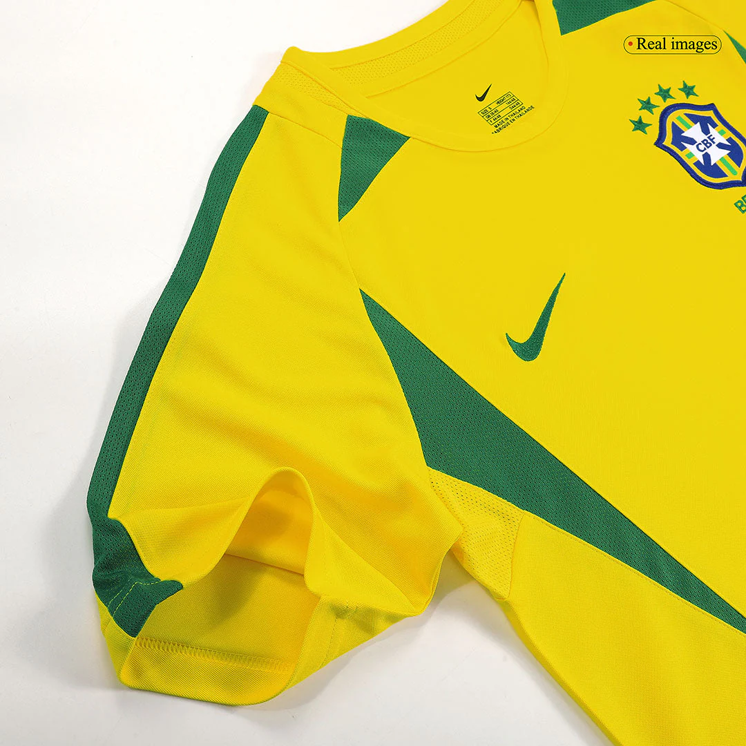 RONALDO #9 Brazil 2002/03 Home Retro Soccer Jersey