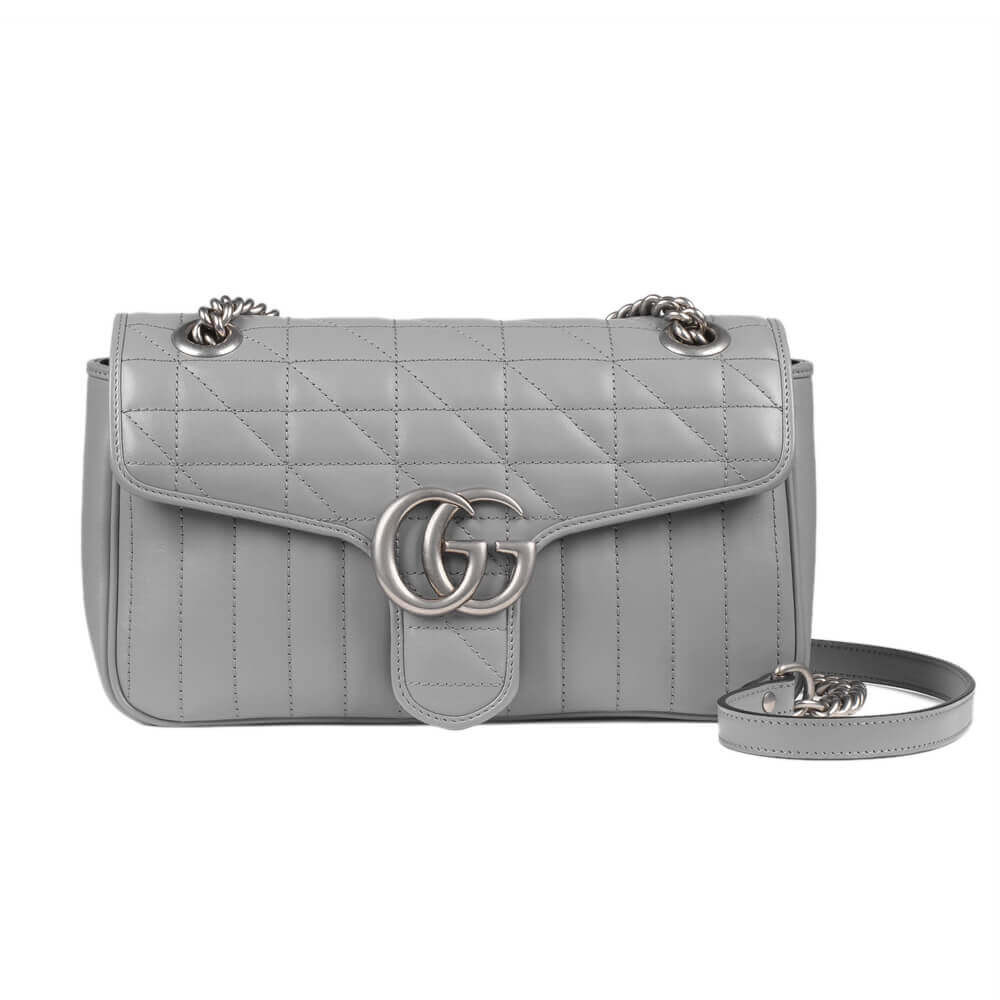 Gucci GG Marmont Small Shoulder Bag Grey