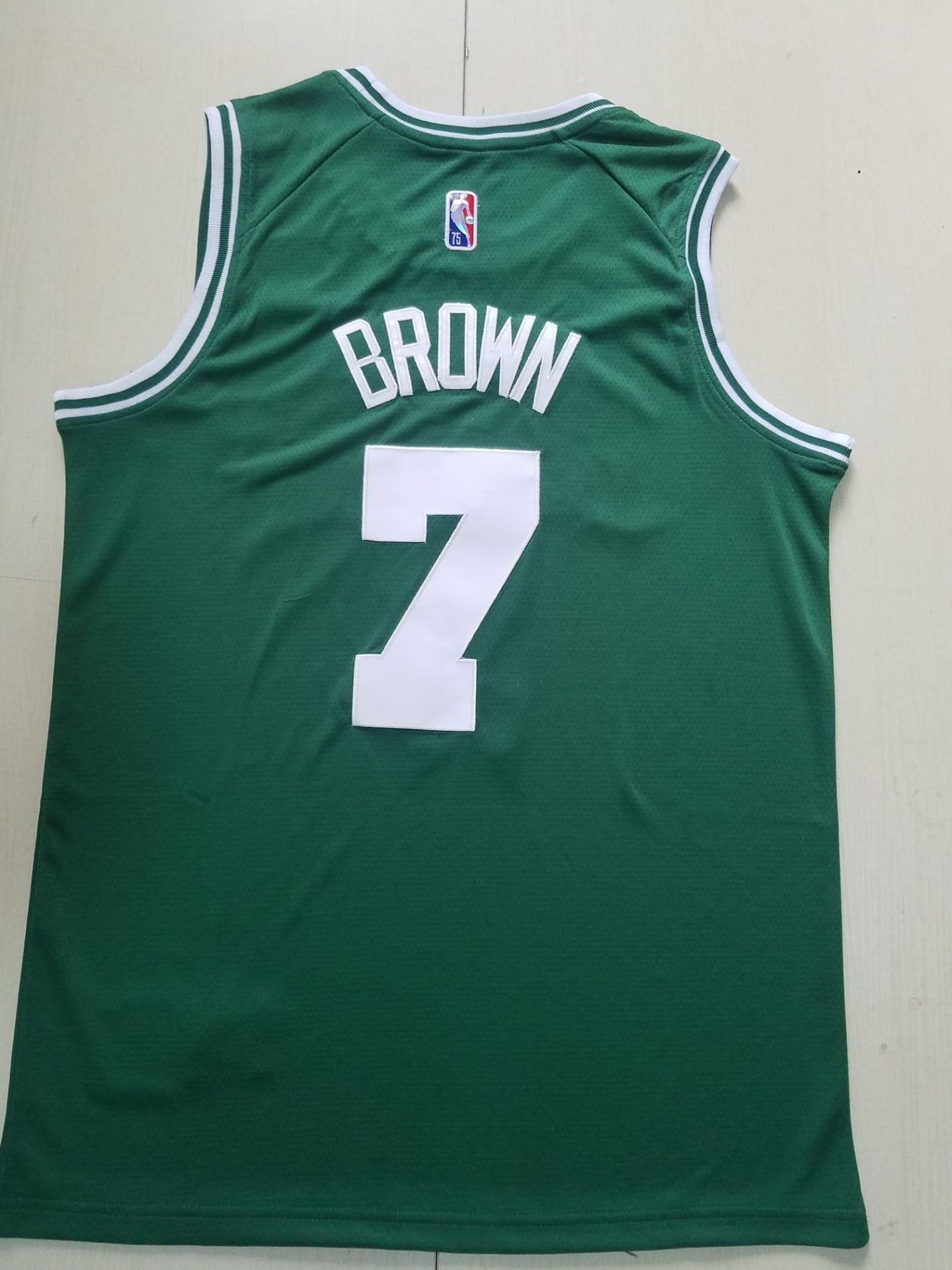 Men's Boston Celtics Jaylen Brown #7 NBA Green Jersey
