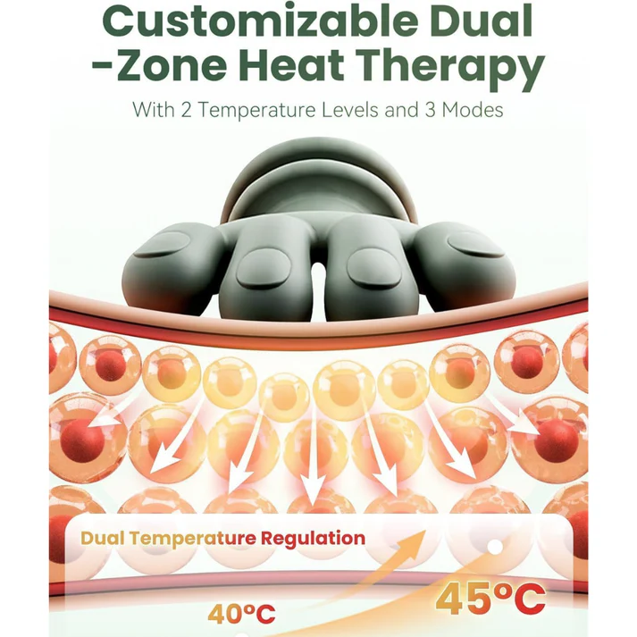 Master Hand Shoulder and Neck Massager Cervical, Electric Real Hands Kneading Massage with Heat, Shiatsu Deep Tissue Pain Relief for Shoulder Neck Back Muscle(1PC)