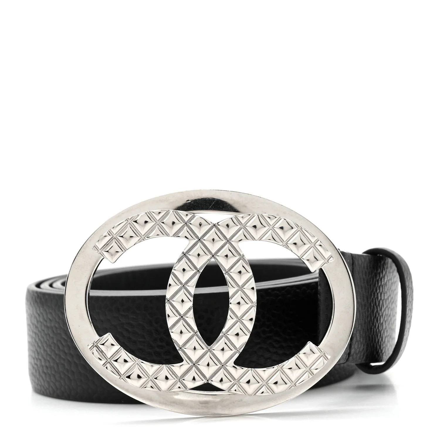 Caviar CC Quilted Belt 80 32 Black