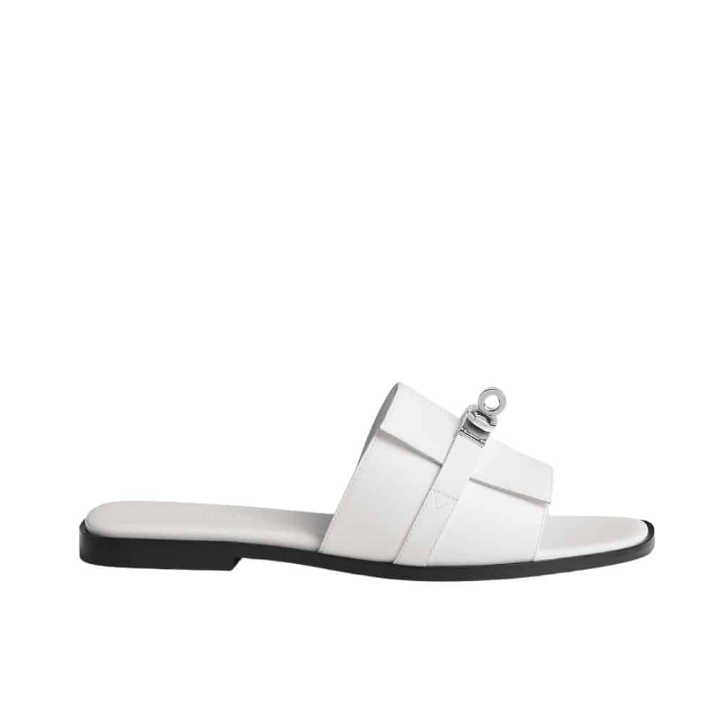 Hermes Giulia Sandal White