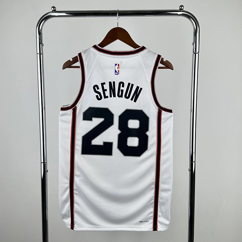 2025 NBA Houston Rockets 28 SENGUN Basketball Jersey