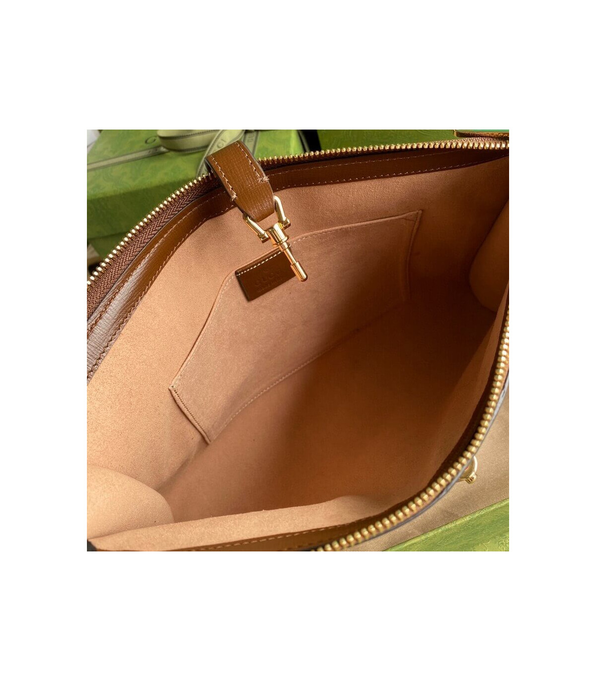 Gucci Jackie GG Coated Canvas Jackie 1961 Pouch Clutch Bag 30.5cm