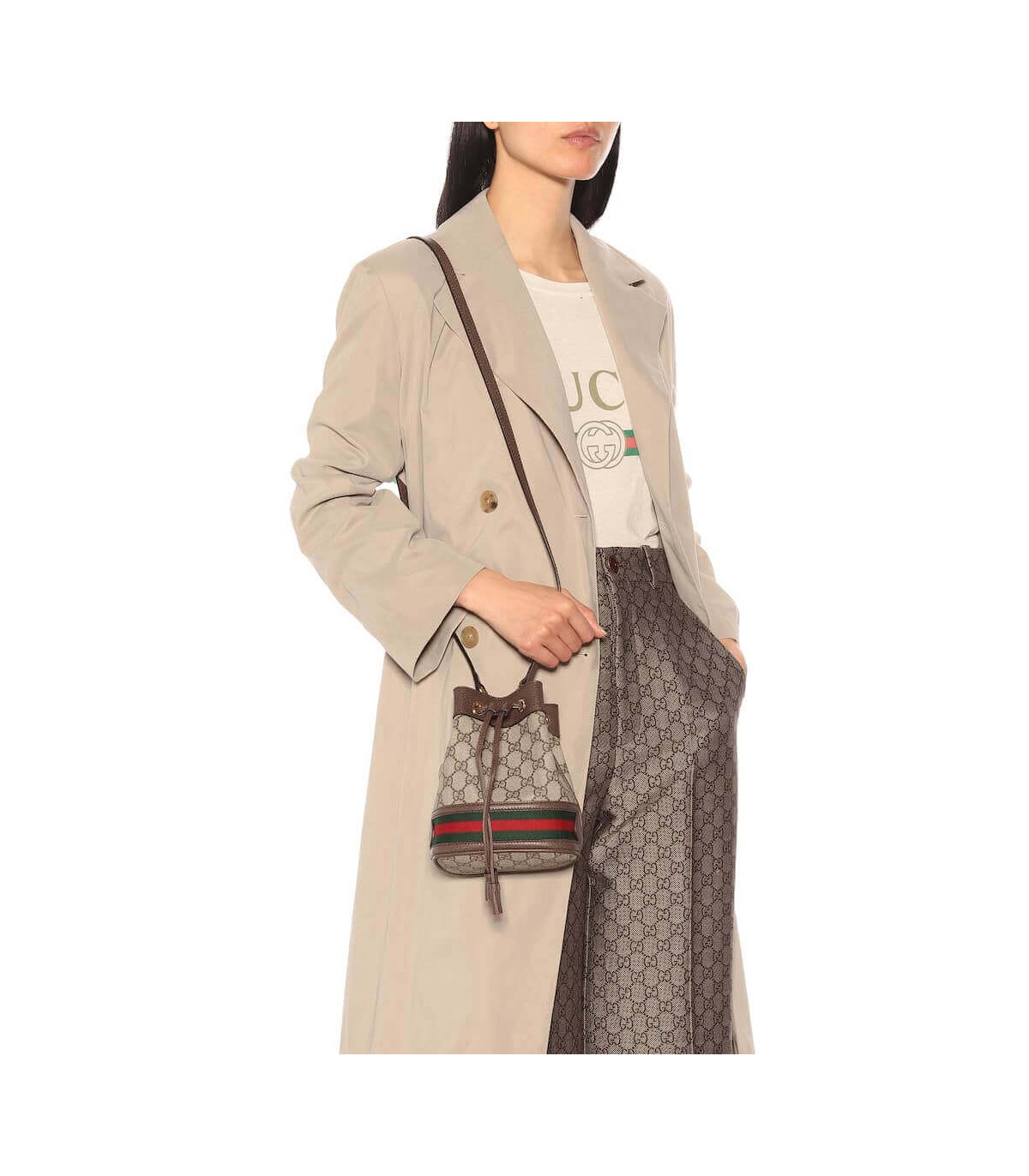 Gucci Ophidia Mini GG Bucket Bag