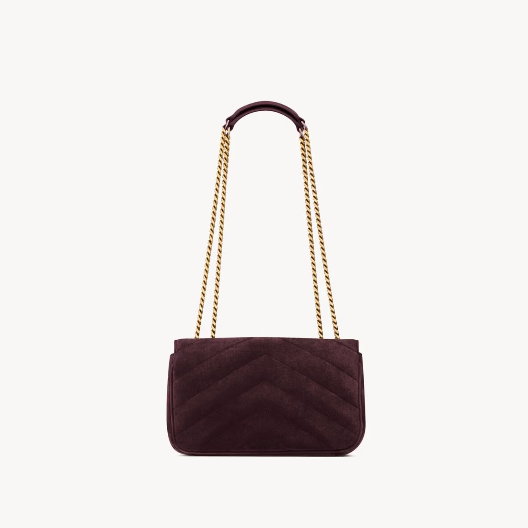 Saint Laurent Loulou Small Smoky Burgundy 24cm/9.4in