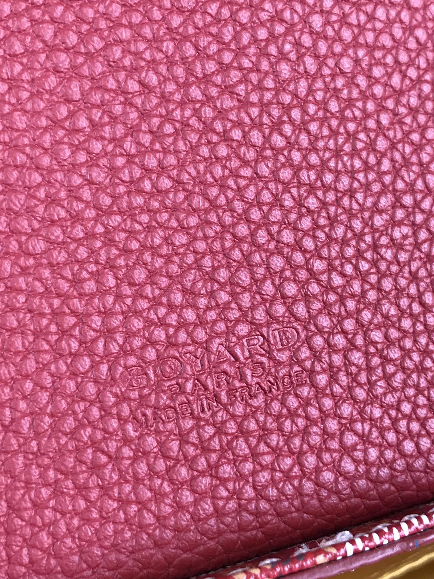 Goyard Grand Bleu 16cm Classic Red Goyardine Canvas And Lambskin