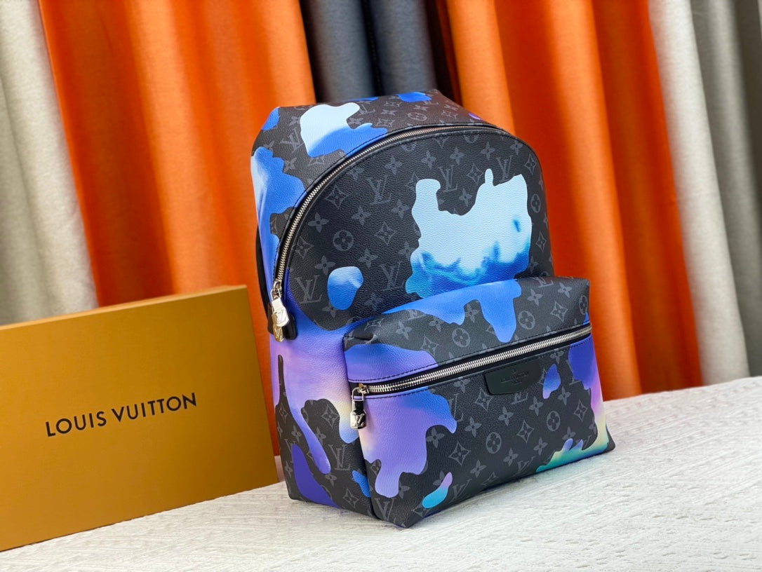 Louis Vuitton Discovery Backpack Green And Black 40Cm M21429