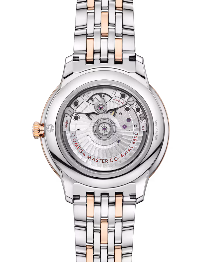 Omega De Ville Prestige 40 mm Grey Dial Stainless Steel and Sedna™ 18k Rose Gold Bracelet 434.20.40.20.06.001