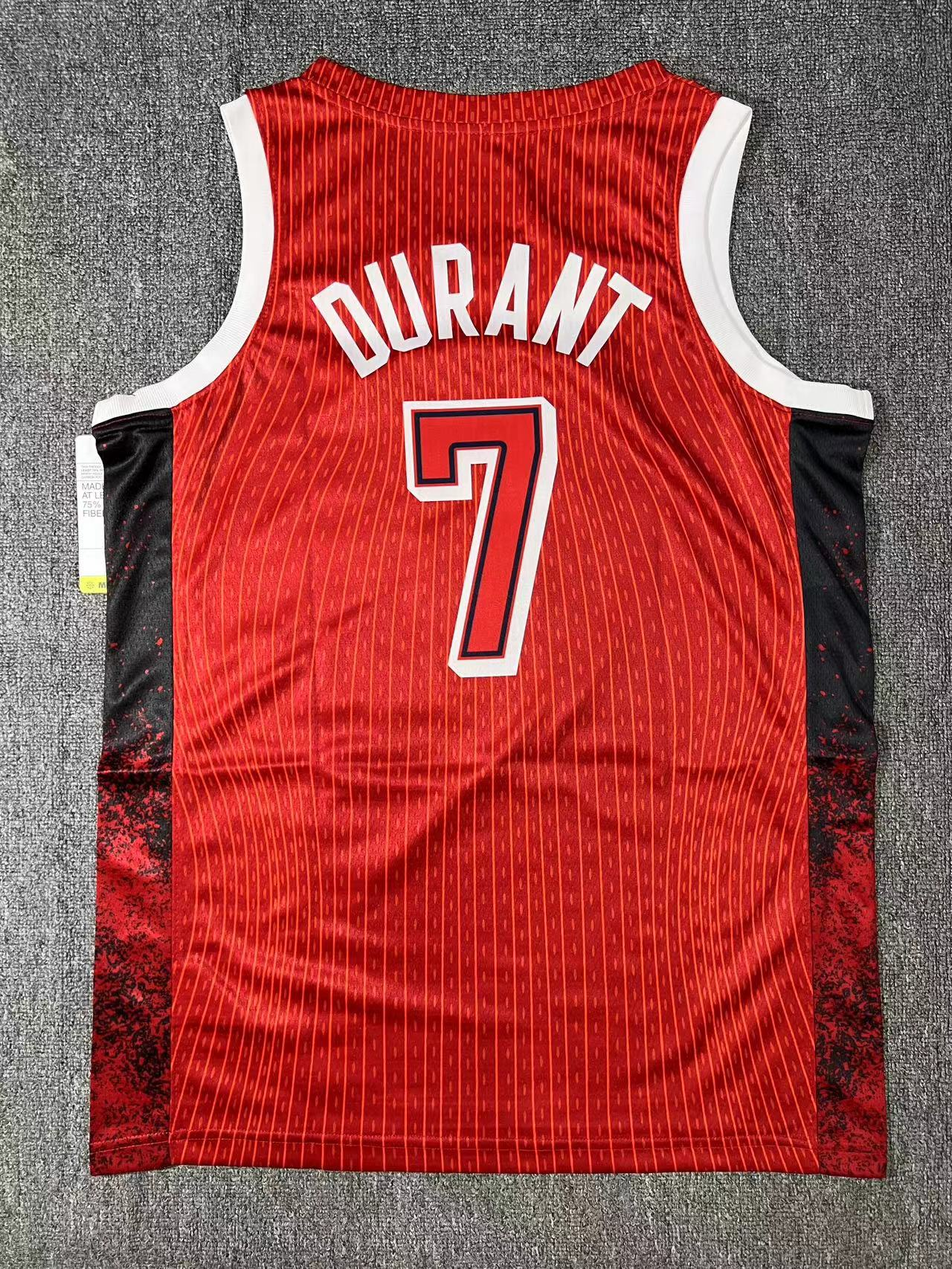 Kevin Durant Team USA 2024 Red Olympics Jersey #7