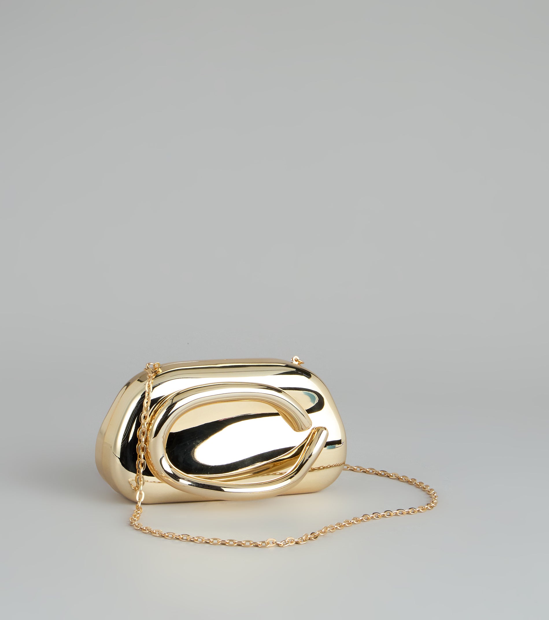 Finishing Touches Metallic Clutch Bag
