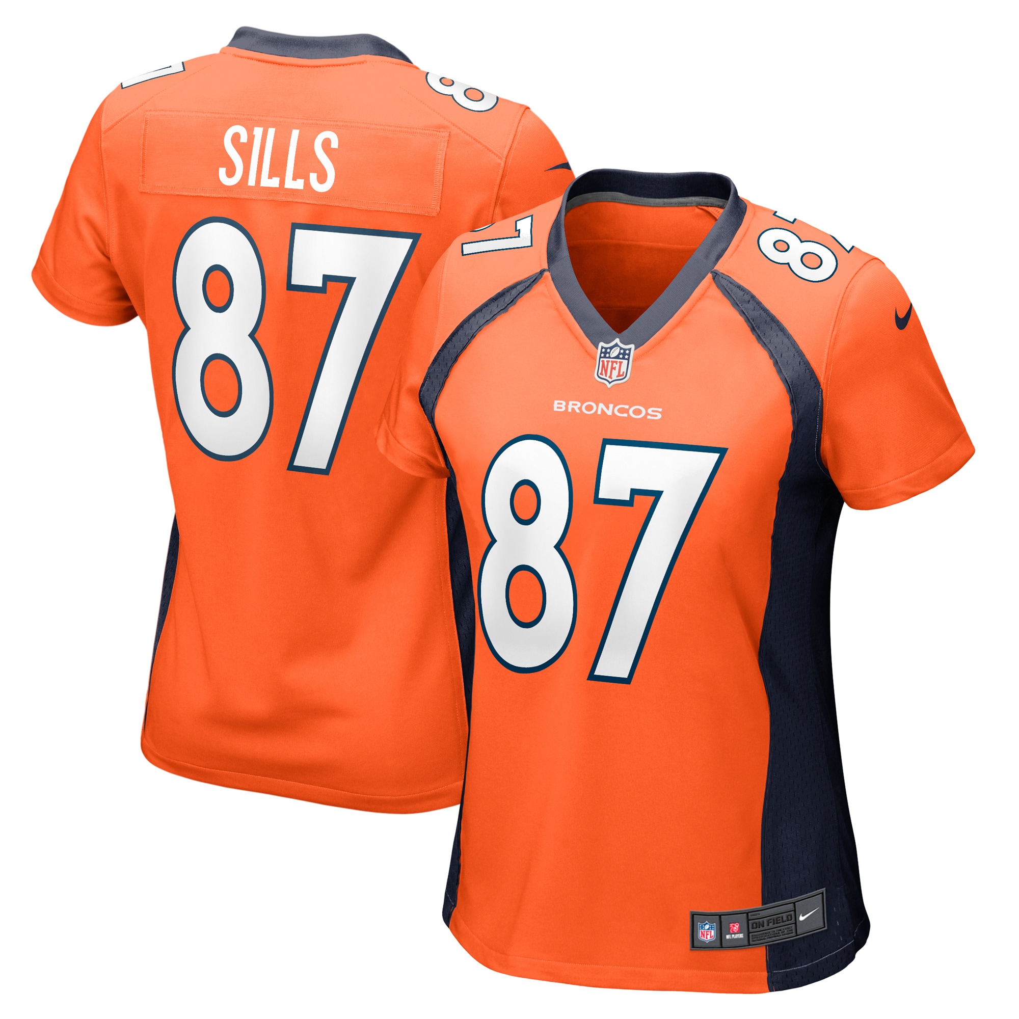David Sills Denver Broncos Nike Women's Team Game Jersey -  Orange