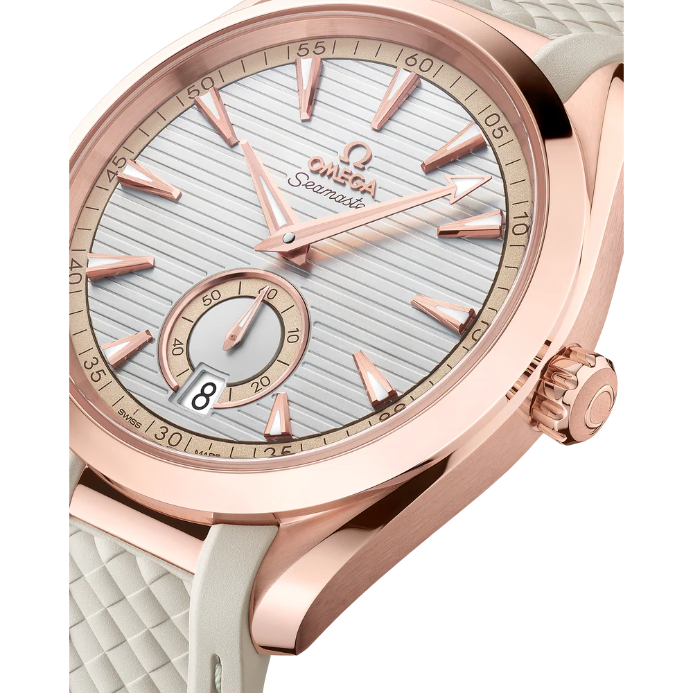 Omega Seamaster Aqua Terra 150M 41mm Silver Dial Sedna™ 18k Rose Gold Strap 220.52.41.21.02.001