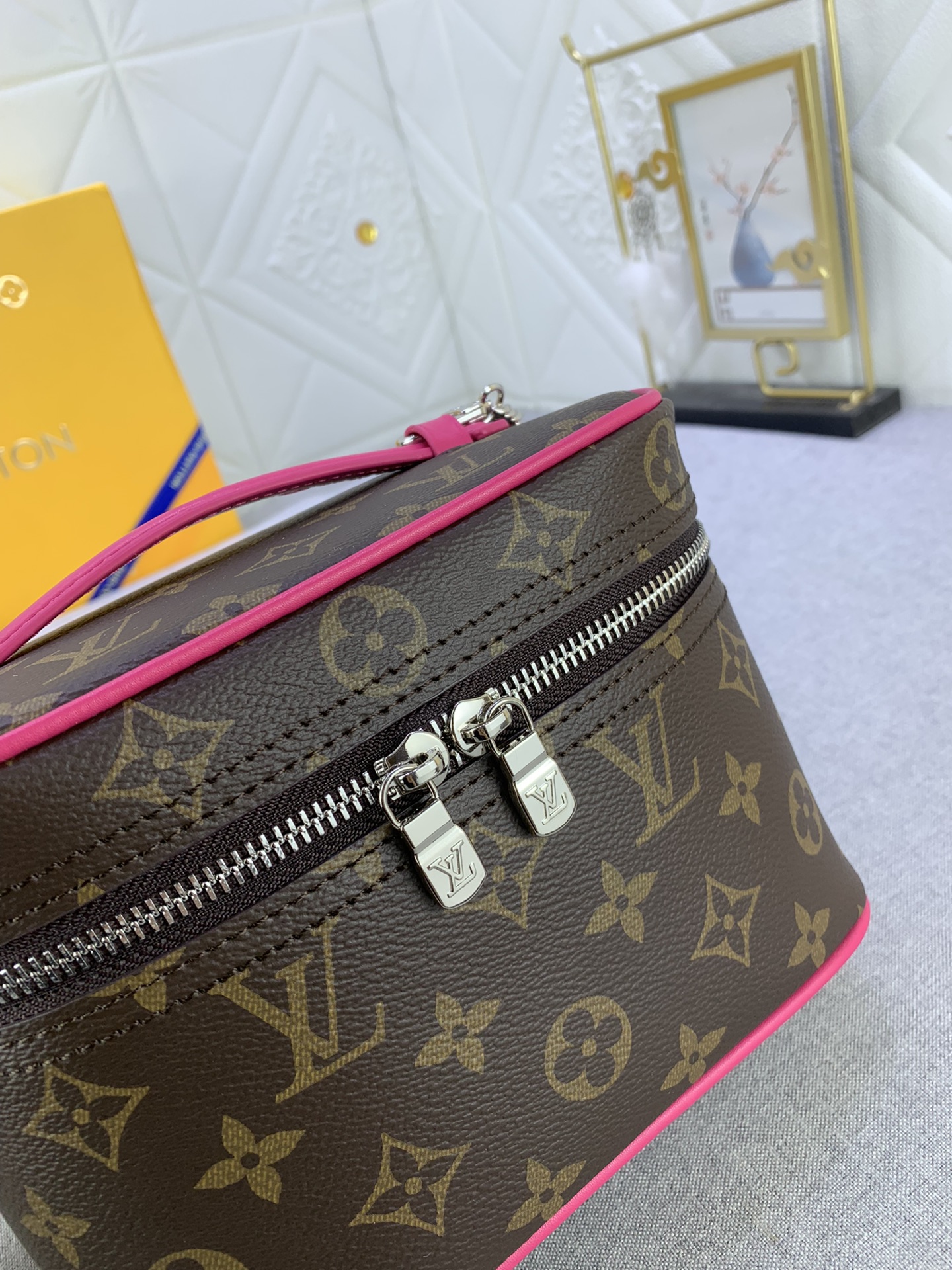 Louis Vuitton Nice Mini Monogram Canvas Pink 20Cm M46767