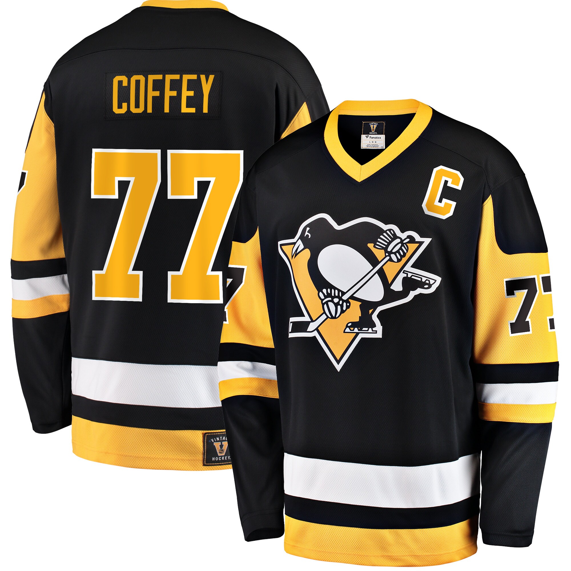 Paul Coffey Pittsburgh Penguins Fanatics Premier Breakaway Retired Player Jersey – Black