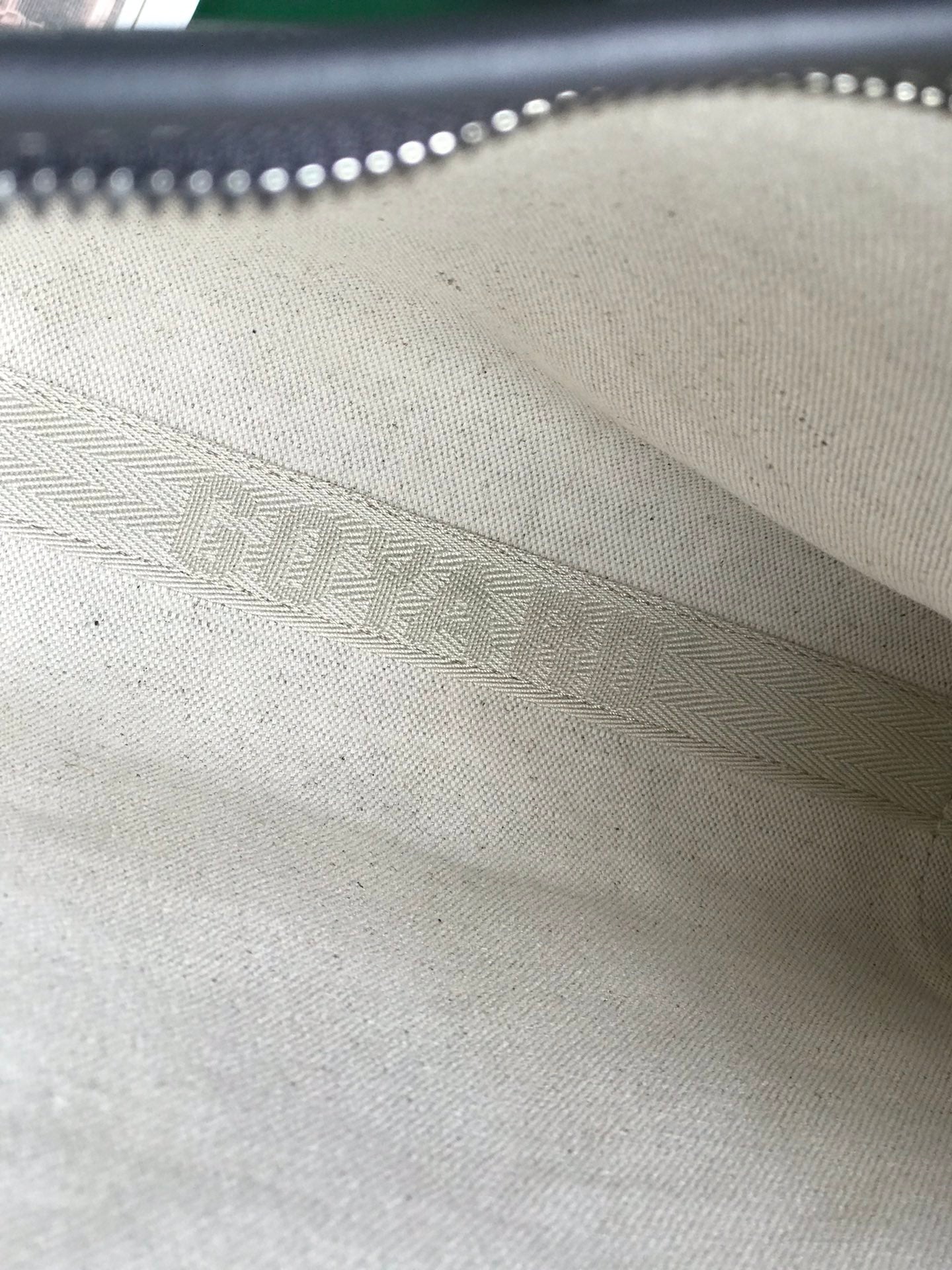 Goyard Conti Pouch 24 Cm Grey Black Lambskin And Goyardine Canvas
