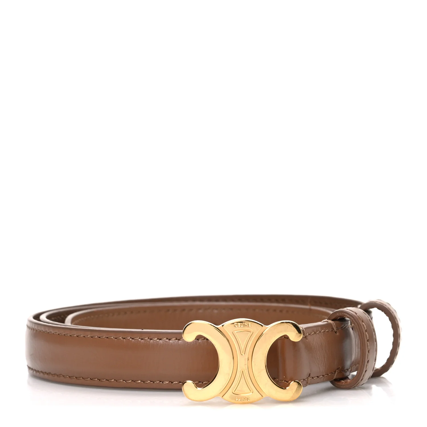Box Calfskin Small 18mm Triomphe Belt 80 32 Brown