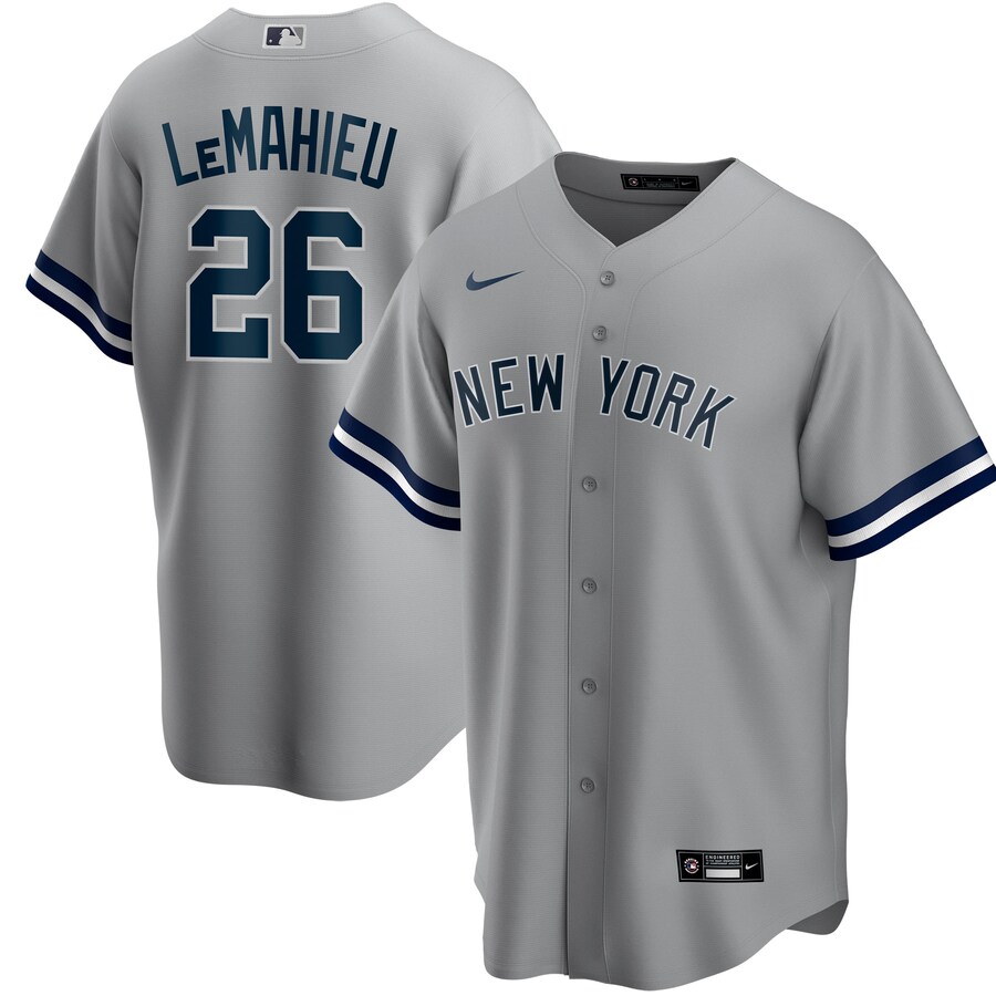 DJ LeMahieu New York Yankees Road Player Jersey Gray