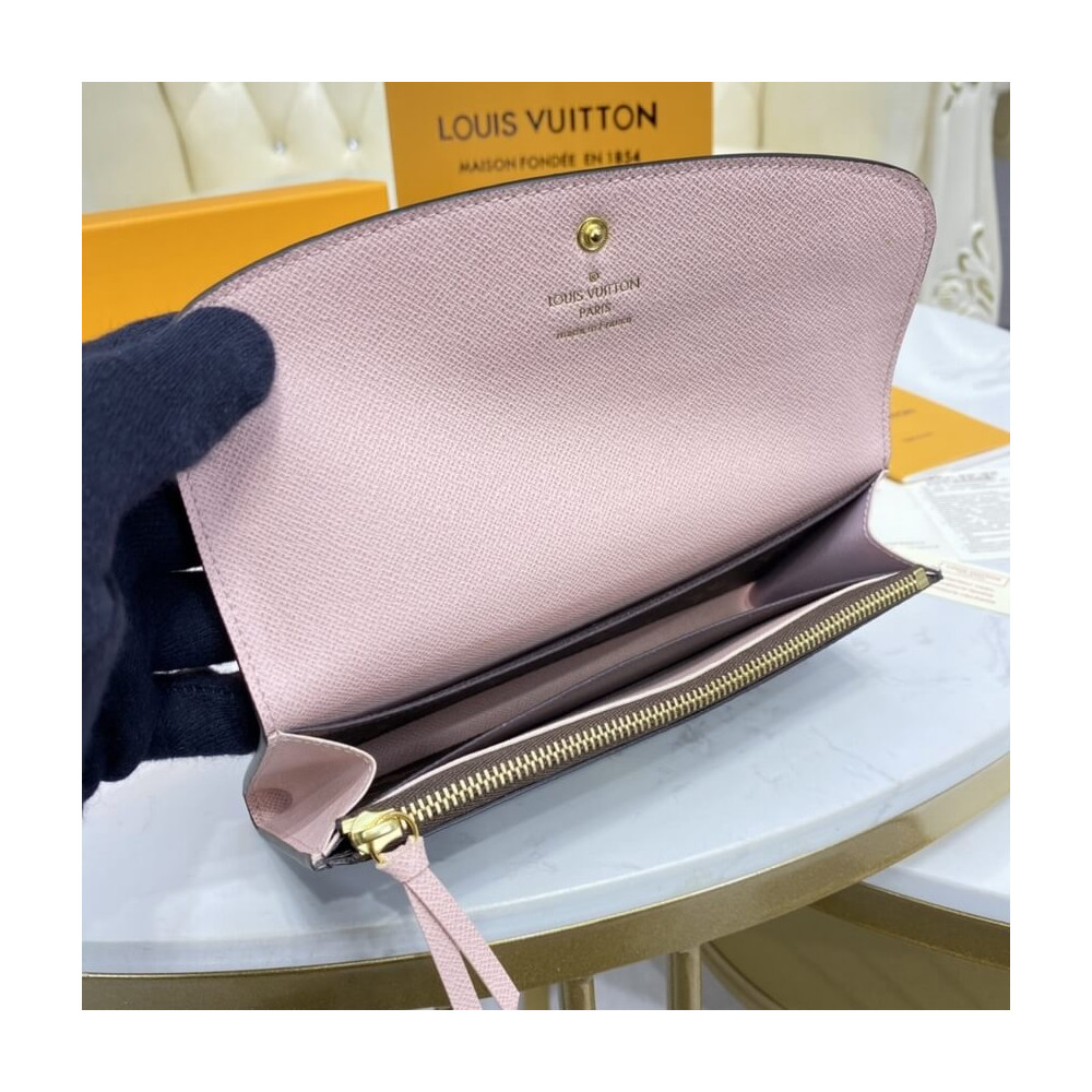 Louis Vuitton Monogram Canvas Emilie Wallet Pink