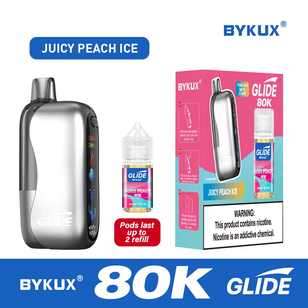 BYKUX GLIDE 80K Puffs 5% Nicotine Replaceable Vape Kit
