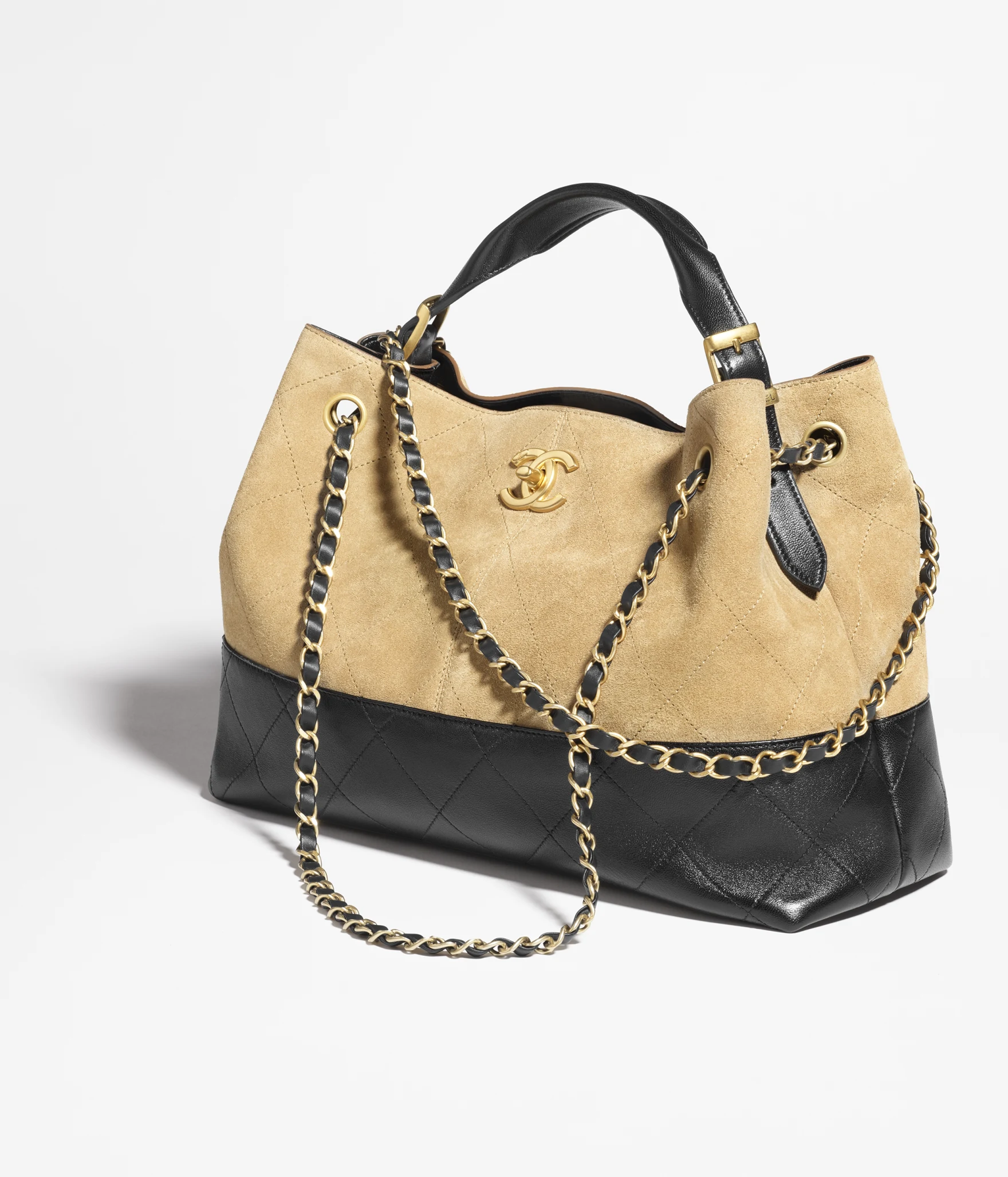 Chanel SHOPPING BAG - golden wheat tone