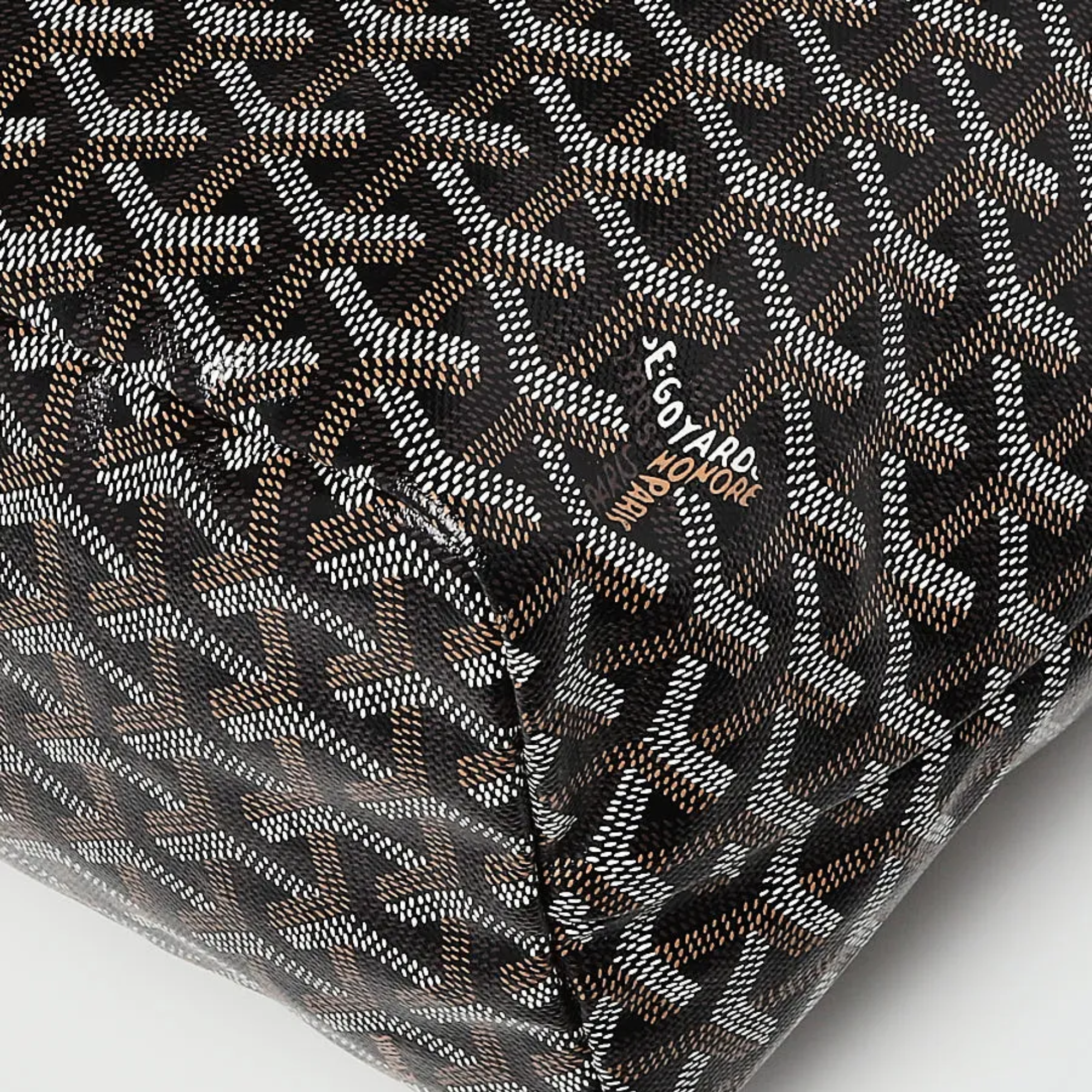 Goyard Saint Louis Gm Black Canvas 40Cm/15.7in