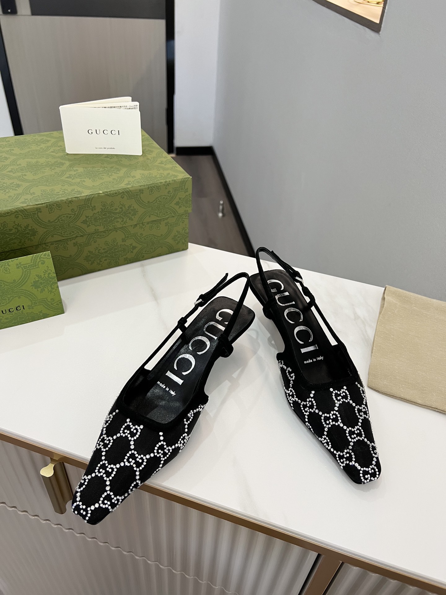 Gucci Women?S Slingback Pump Black ?675829 F13A0 1000