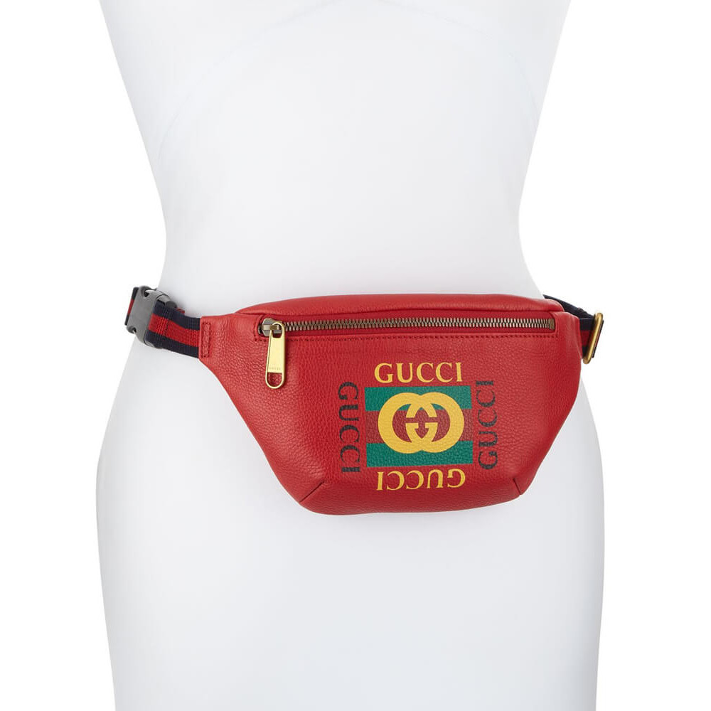 Gucci Coco Capitán Print Belt Bag Red