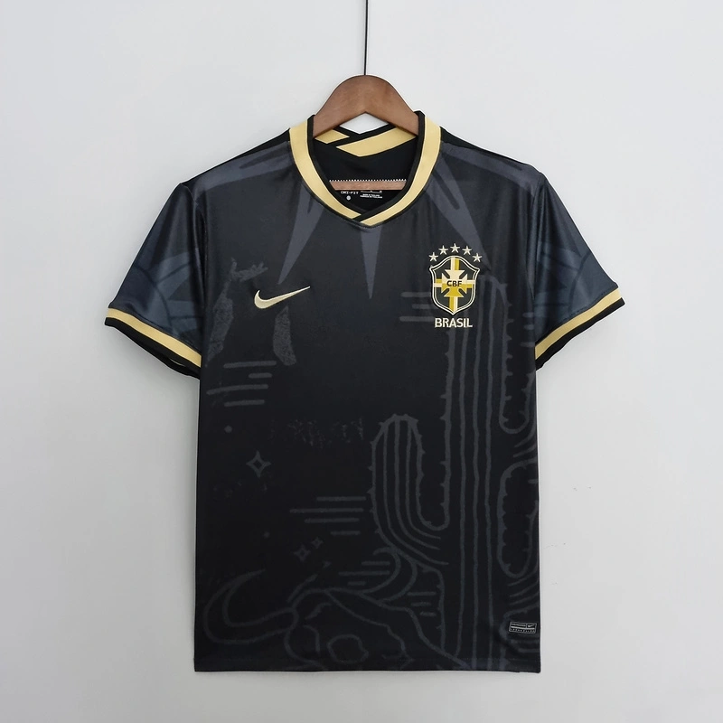 2022 Brazil Black Football jersey