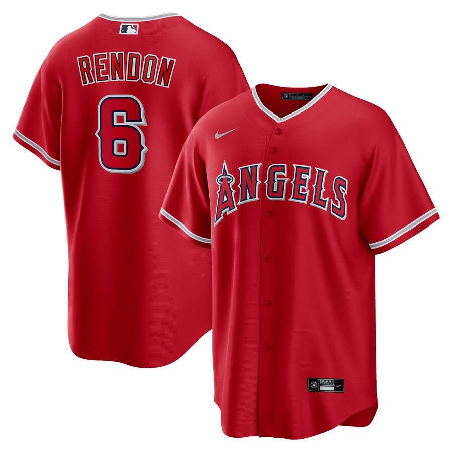 Anthony Rendon Los Angeles Angels Alternate Player Name Jersey Red