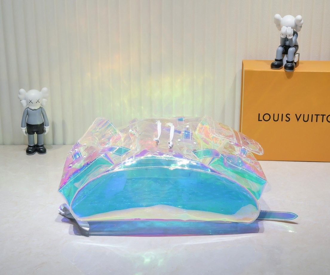 Louis Vuitton X Virgil Abloh Pvc Prism Christopher Backpack Honogram 49Cm M53286