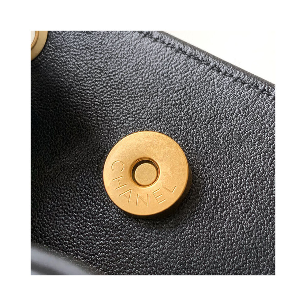 Chanel Lambskin Backpack Black
