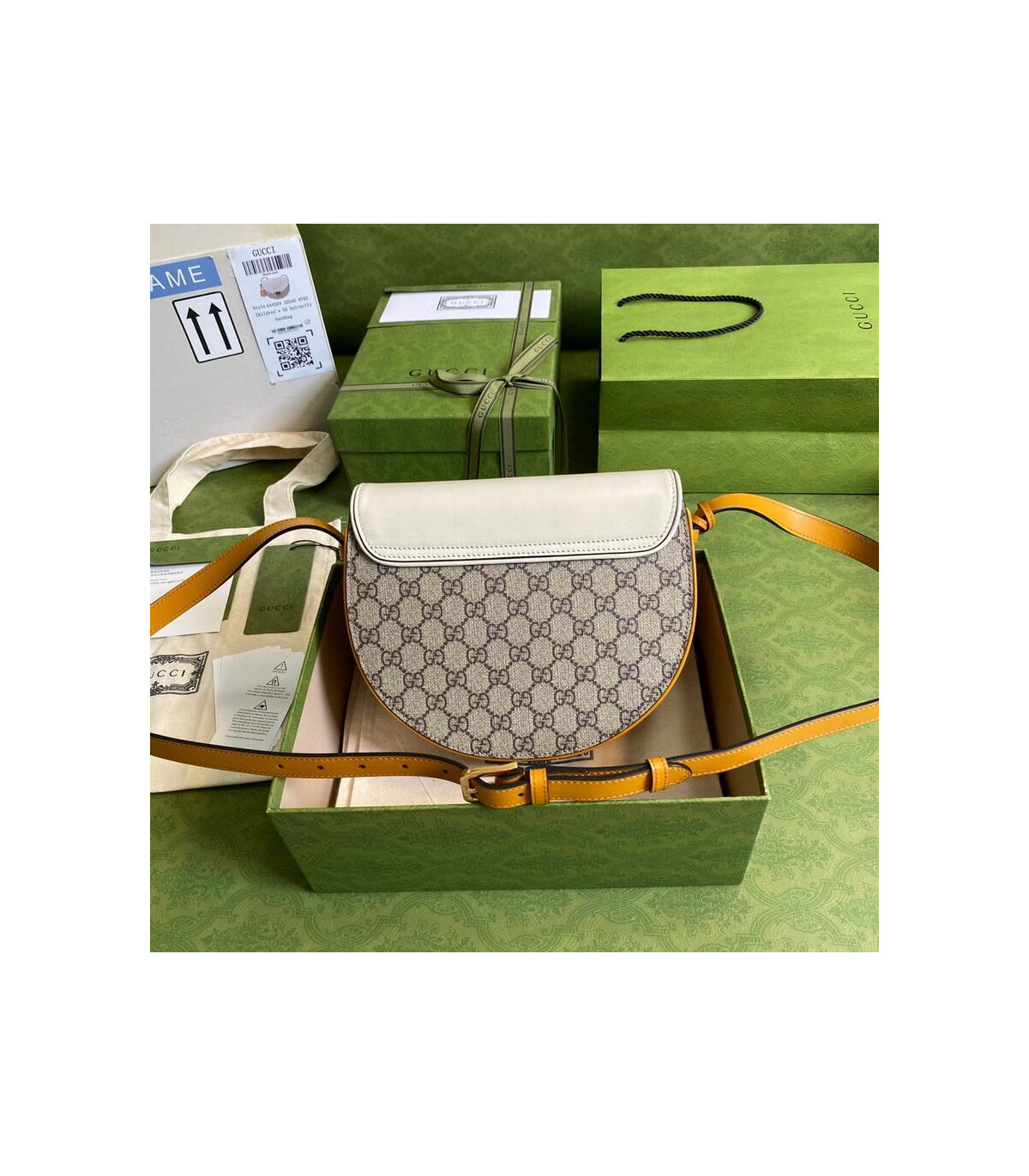 Gucci Padlock Small Shoulder Bag White