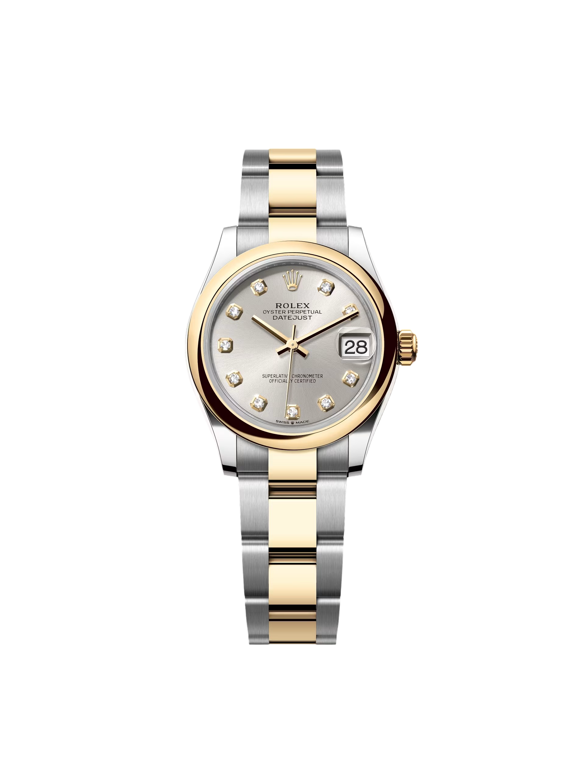 Rolex Datejust m278243-0019/0020 31mm Silver Dial Yellow Rolesor Oyster Watch