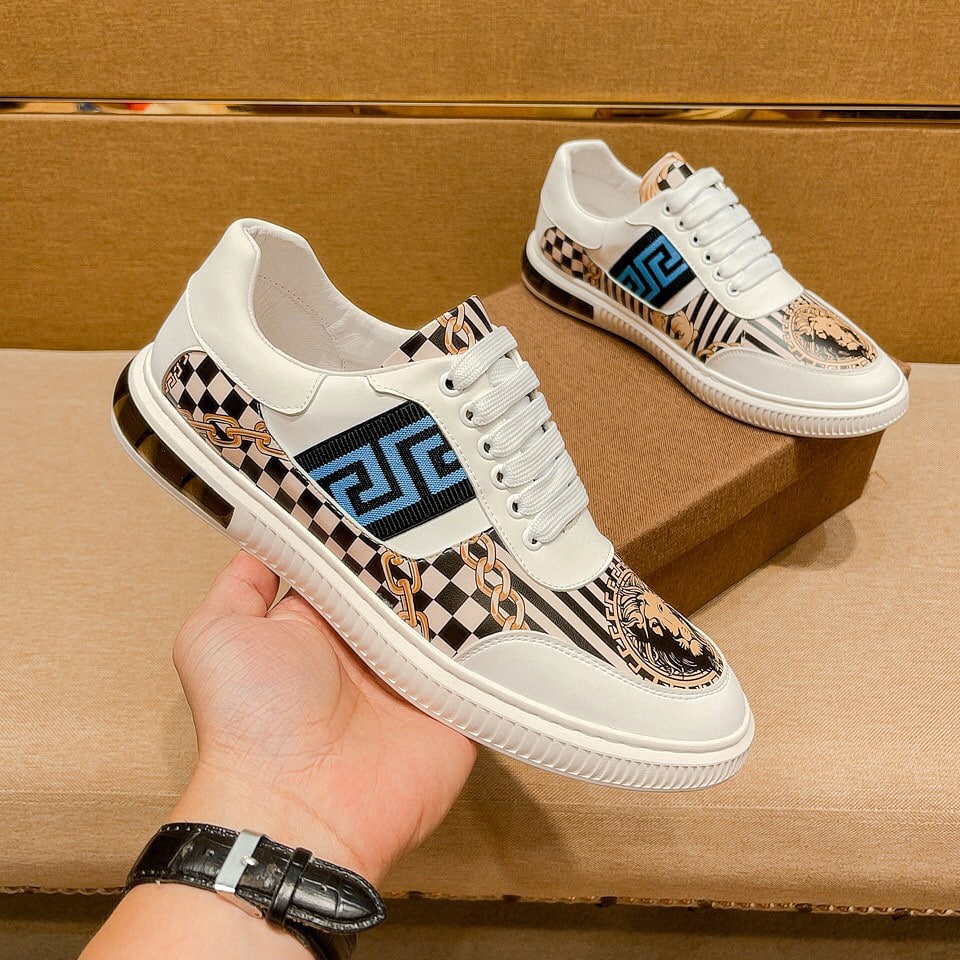 Fendi Domino Fabric Low Sneakers Blue Ff