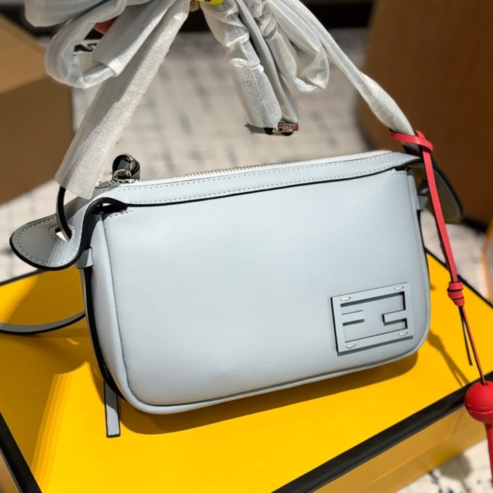 Fendi Simply Fendi Mini Bag Light Blue 23Cm