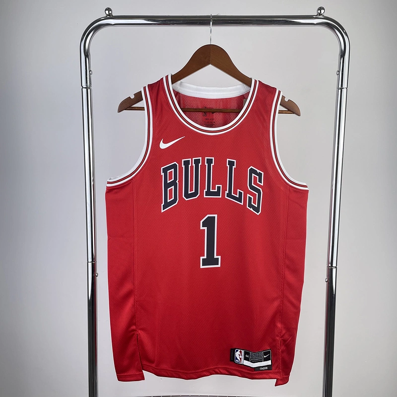 2023 NBA Chicago Bulls (1 ROSE) Basketball Jersey